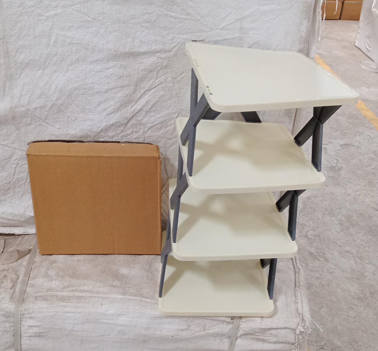 4 LAYER SHOES STAND, SHOE TOWER RACK SUIT FOR SMALL SPACES, CLOSET, SMALL ENTRYWAY, EASY ASSEMBLY AND STABLE IN STRUCTURE, CORNER STORAGE CABINET FOR SAVING SPACE 4 LAYER SHOES STAND, SHOE TOWER RACK SUIT FOR SMALL SPACES, CLOSET, SMALL ENTRYWAY, EASY ASSEMBLY AND STABLE IN STRUCTURE, CORNER STORAGE CABINET FOR SAVING SPACE